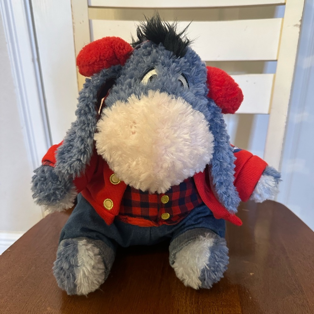 Disney Store Eeyore Holiday Special Edition 12 inch plush